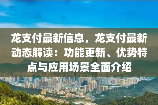 龙支付最新信息，龙支付最新动态解读：功能更新、优势特点与应用场景全面介绍