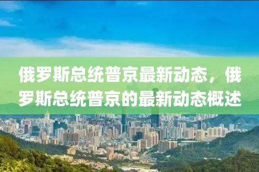 俄罗斯总统普京最新动态，俄罗斯总统普京的最新动态概述