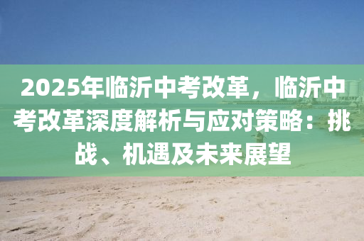 2025年临沂中考改革，临沂中考改革深度解析与应对策略：挑战、机遇及未来展望