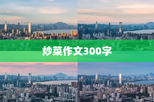 炒菜作文300字