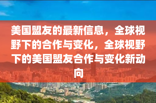 美国盟友的最新信息，全球视野下的合作与变化，全球视野下的美国盟友合作与变化新动向