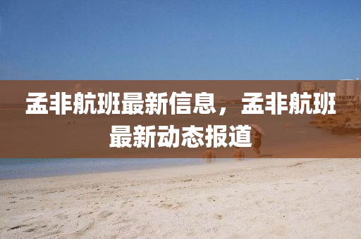 孟非航班最新信息，孟非航班最新动态报道