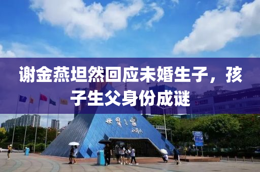 谢金燕坦然回应未婚生子，孩子生父身份成谜