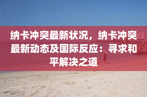 纳卡冲突最新状况，纳卡冲突最新动态及国际反应：寻求和平解决之道