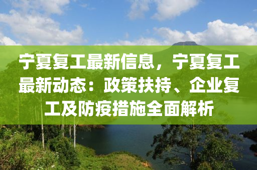 宁夏复工最新信息，宁夏复工最新动态：政策扶持、企业复工及防疫措施全面解析