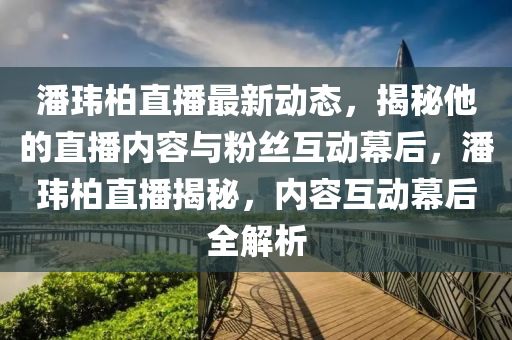 潘玮柏直播最新动态，揭秘他的直播内容与粉丝互动幕后，潘玮柏直播揭秘，内容互动幕后全解析