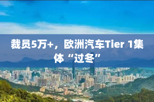 裁员5万+，欧洲汽车Tier 1集体“过冬”