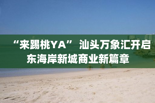 “来踢桃YA” 汕头万象汇开启东海岸新城商业新篇章