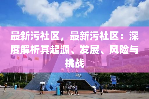 最新污社区，最新污社区：深度解析其起源、发展、风险与挑战