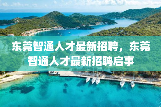 东莞智通人才最新招聘，东莞智通人才最新招聘启事