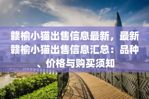 赣榆小猫出售信息最新，最新赣榆小猫出售信息汇总：品种、价格与购买须知