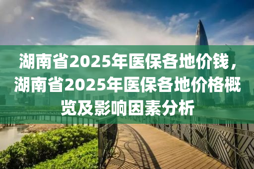 湖南省2025年医保各地价钱，湖南省2025年医保各地价格概览及影响因素分析