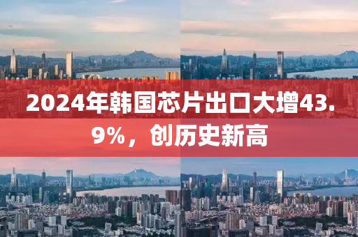 2024年韩国芯片出口大增43.9%，创历史新高