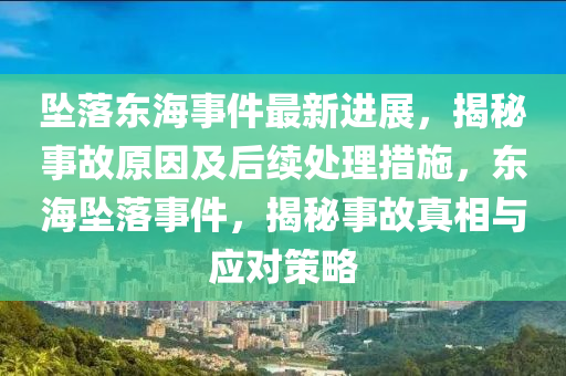 坠落东海事件最新进展，揭秘事故原因及后续处理措施，东海坠落事件，揭秘事故真相与应对策略