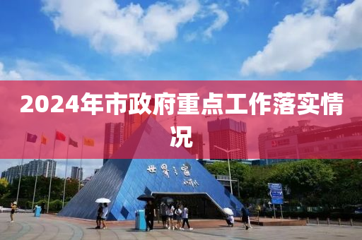 2024年市政府重点工作落实情况