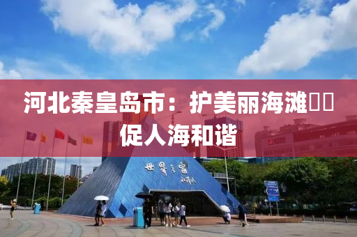河北秦皇岛市：护美丽海滩  促人海和谐