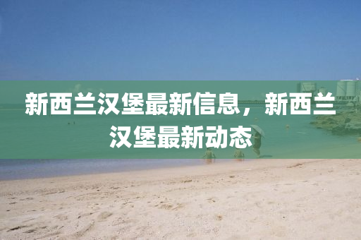 新西兰汉堡最新信息，新西兰汉堡最新动态