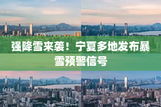 强降雪来袭！宁夏多地发布暴雪预警信号