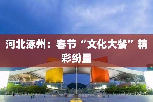 河北涿州：春节“文化大餐”精彩纷呈