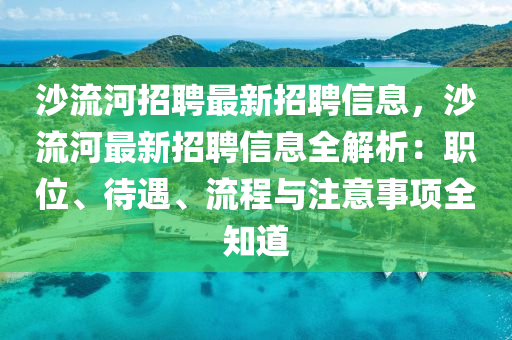 沙流河招聘最新招聘信息，沙流河最新招聘信息全解析：职位、待遇、流程与注意事项全知道