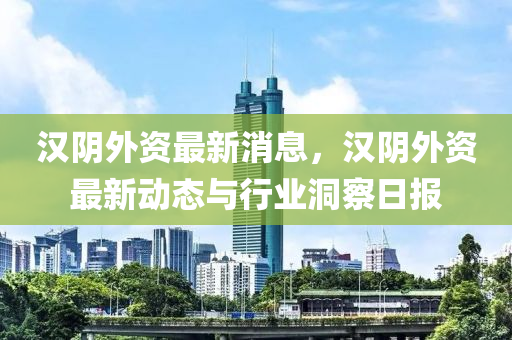 汉阴外资最新消息，汉阴外资最新动态与行业洞察日报