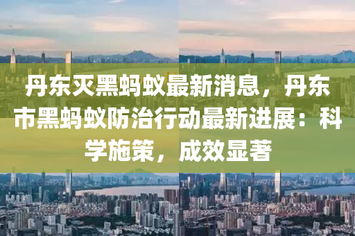 丹东灭黑蚂蚁最新消息，丹东市黑蚂蚁防治行动最新进展：科学施策，成效显著