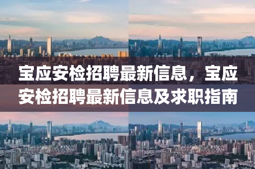 宝应安检招聘最新信息，宝应安检招聘最新信息及求职指南