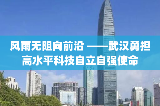 风雨无阻向前沿 ——武汉勇担高水平科技自立自强使命