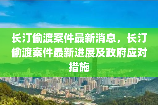长汀偷渡案件最新消息，长汀偷渡案件最新进展及政府应对措施