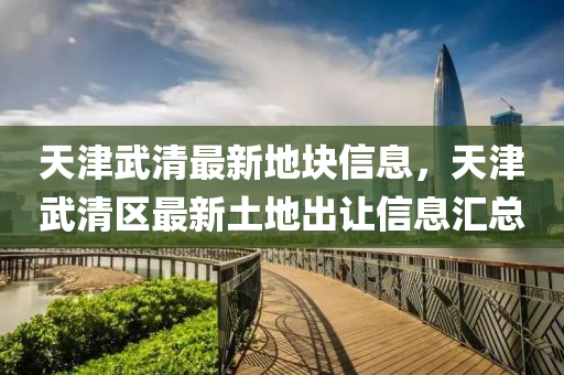 天津武清最新地块信息，天津武清区最新土地出让信息汇总