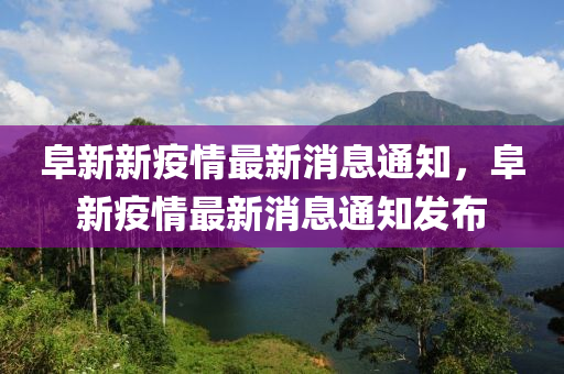 阜新新疫情最新消息通知，阜新疫情最新消息通知发布