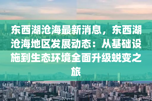 东西湖沧海最新消息，东西湖沧海地区发展动态：从基础设施到生态环境全面升级蜕变之旅