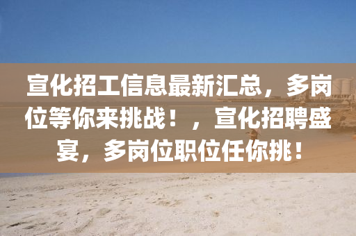 宣化招工信息最新汇总，多岗位等你来挑战！，宣化招聘盛宴，多岗位职位任你挑！
