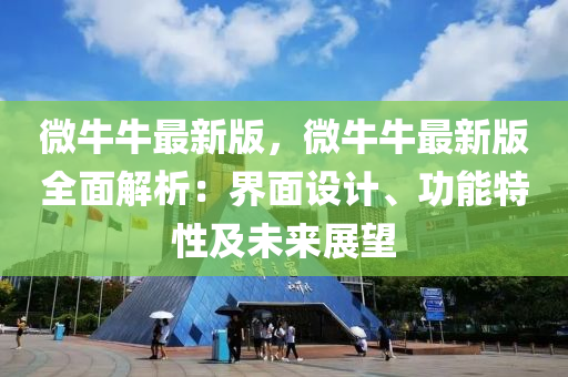 微牛牛最新版，微牛牛最新版全面解析：界面设计、功能特性及未来展望