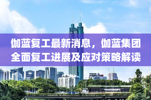 伽蓝复工最新消息，伽蓝集团全面复工进展及应对策略解读