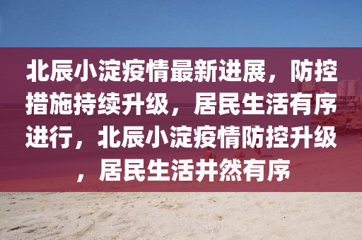 北辰小淀疫情最新进展，防控措施持续升级，居民生活有序进行，北辰小淀疫情防控升级，居民生活井然有序