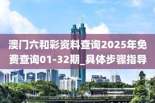 澳门六和彩资料查询2025年免费查询01-32期_具体步骤指导