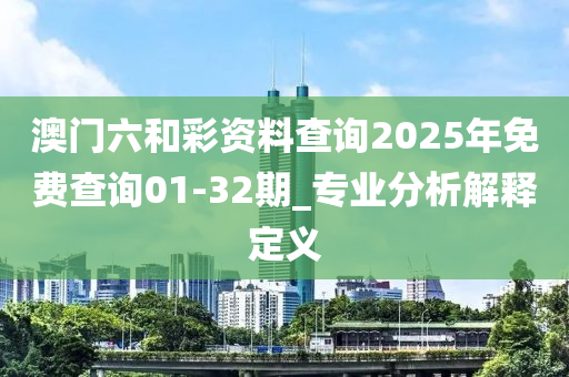澳门六和彩资料查询2025年免费查询01-32期_专业分析解释定义