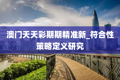 澳门天天彩期期精准新_符合性策略定义研究