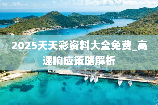 2025天天彩资料大全免费_高速响应策略解析