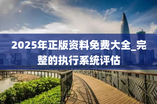 2025年正版资料免费大全_完整的执行系统评估