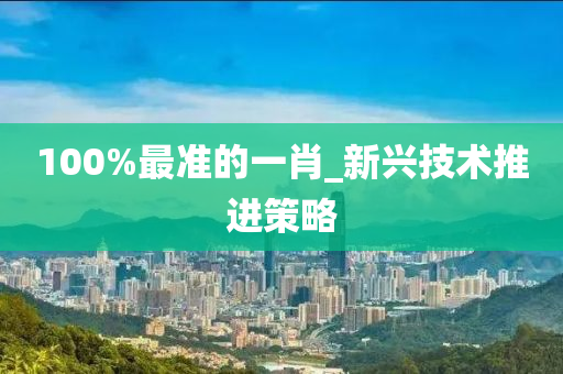 100%最准的一肖_新兴技术推进策略