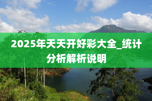 2025年天天开好彩大全_统计分析解析说明