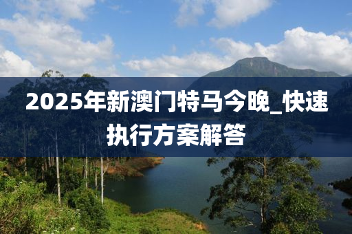 2025年新澳门特马今晚_快速执行方案解答