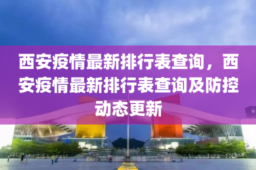 西安疫情最新排行表查询，西安疫情最新排行表查询及防控动态更新