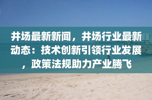 井场最新新闻，井场行业最新动态：技术创新引领行业发展，政策法规助力产业腾飞