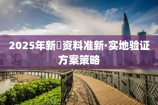 2025年新奧资料准新·实地验证方案策略