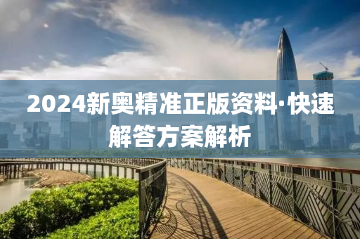 2024新奥精准正版资料·快速解答方案解析