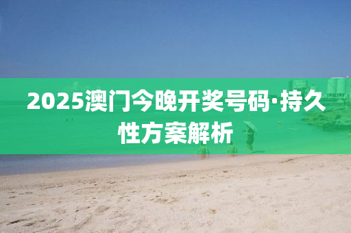 2025澳门今晚开奖号码·持久性方案解析