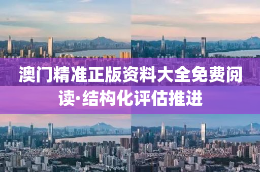 澳门精准正版资料大全免费阅读·结构化评估推进